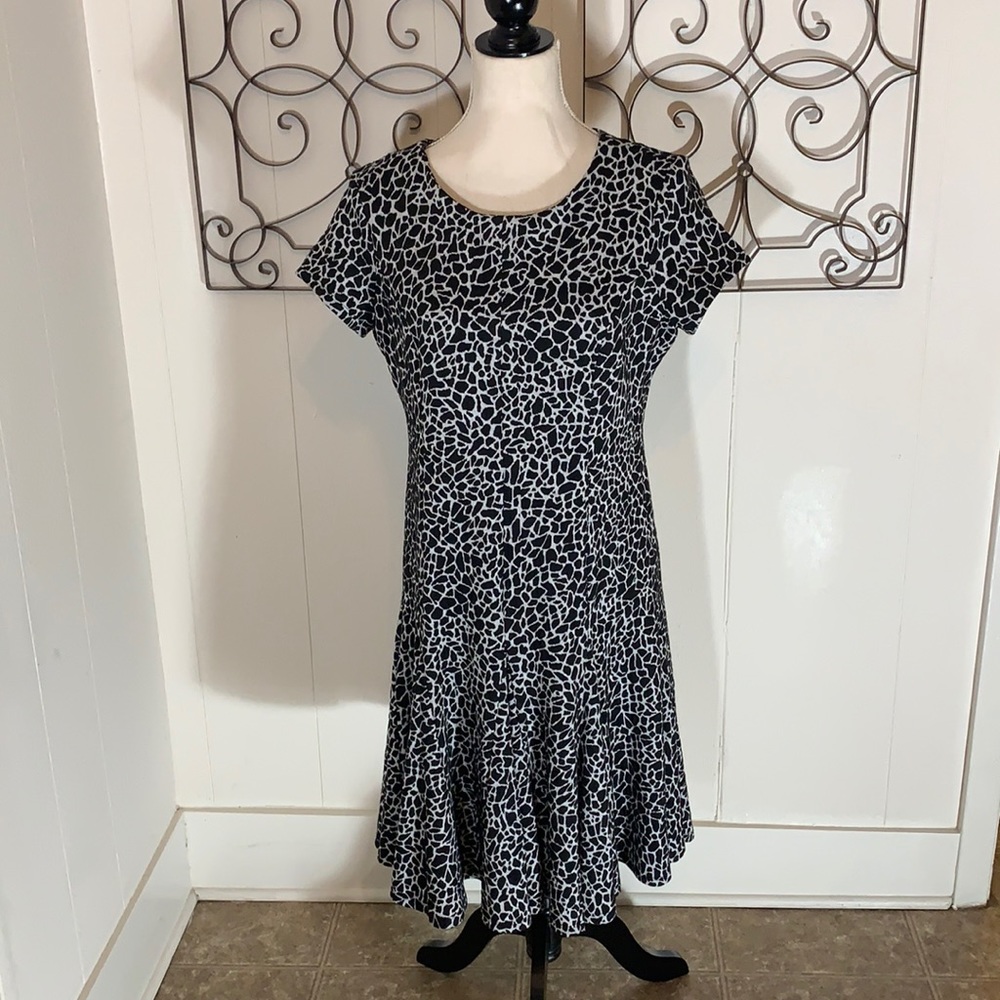 Calvin Klein Animal Print Knit Dress
